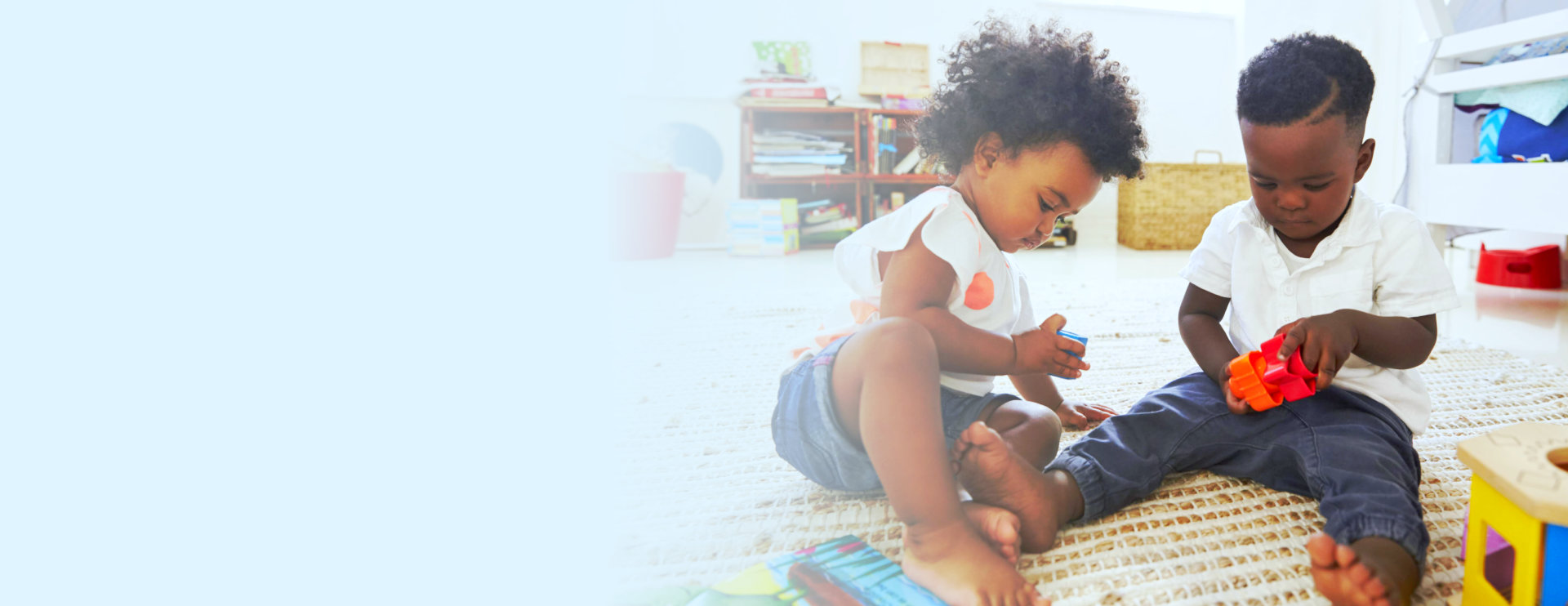 male toddlers playing